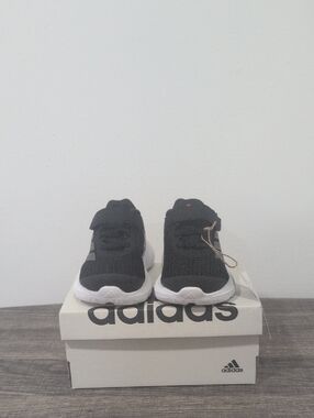 adidas Kids Black and White Lightweight Trainer Sneakers